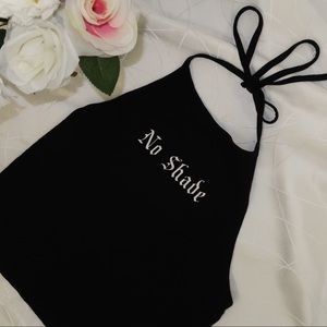 Black Halter Crop Top - Forever21